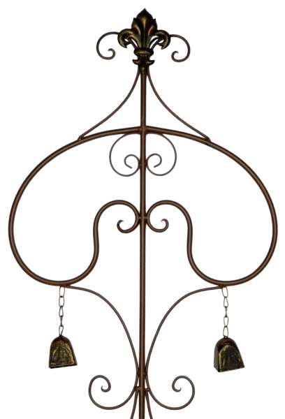 Bezaubernder Gartenstecker Navia mit zwei Glocken ca. 140 cm - Gartendekoration